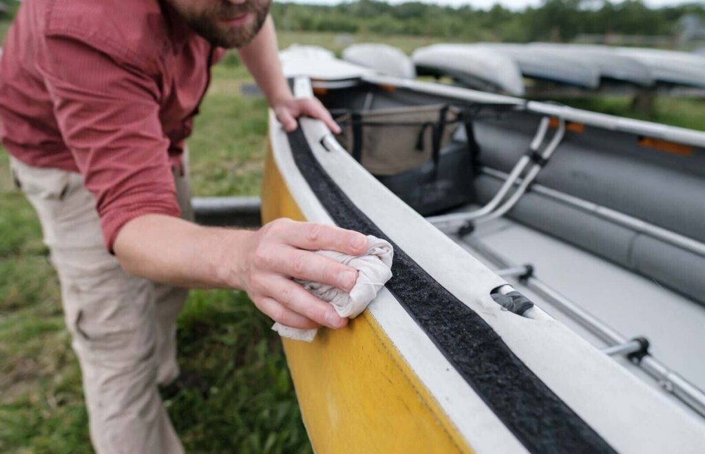 Cleaning the Kayak
